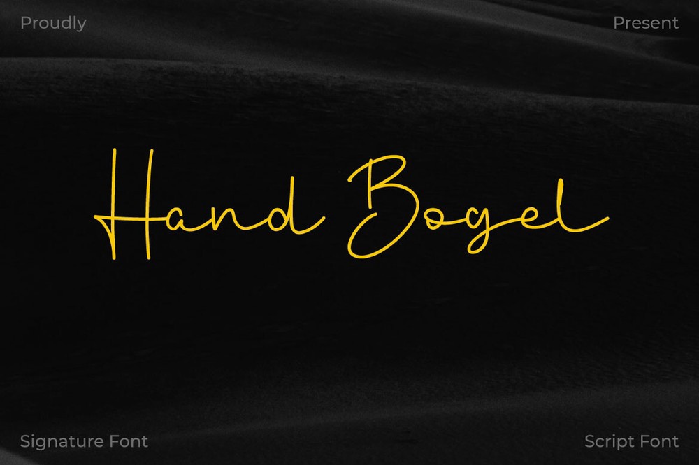 Шрифт Hand Bogel