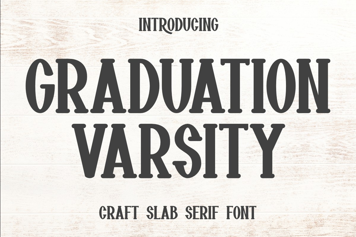 Шрифт Graduation Varsity