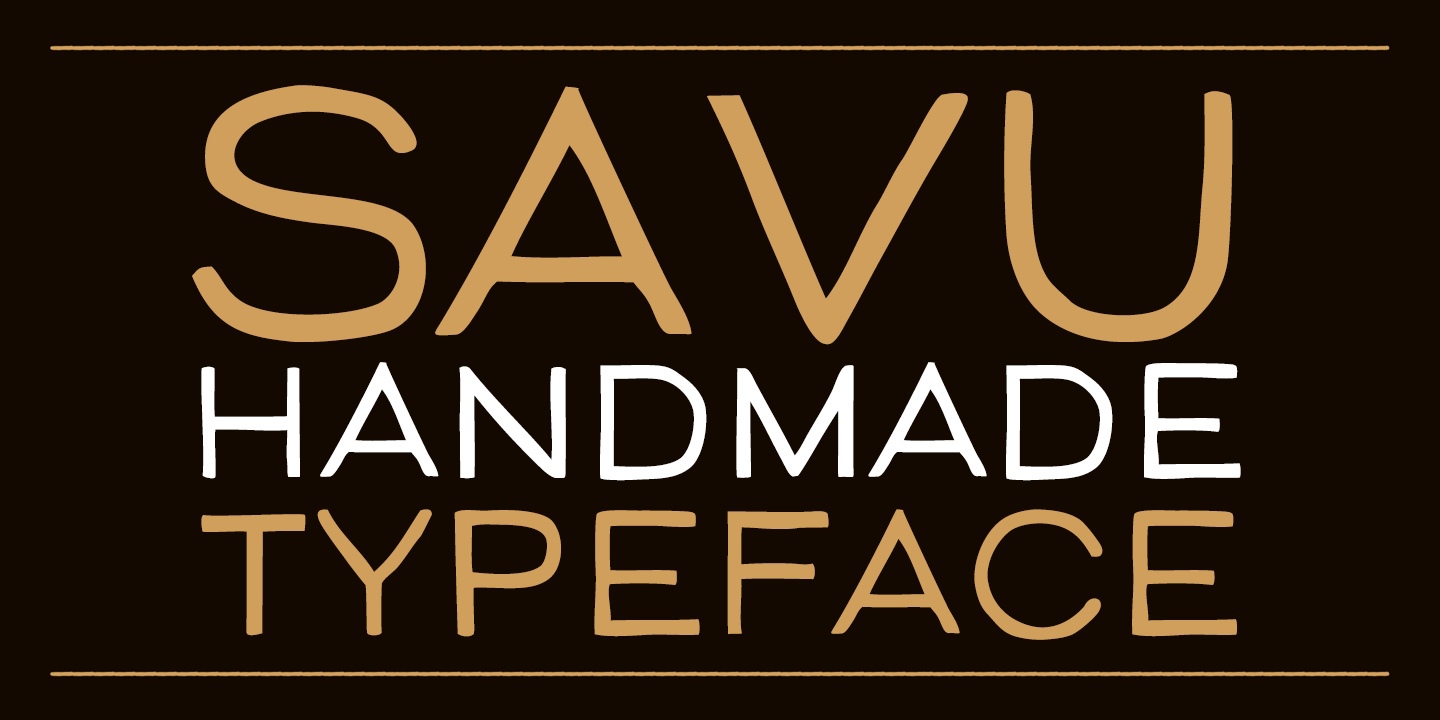 Шрифт Savu