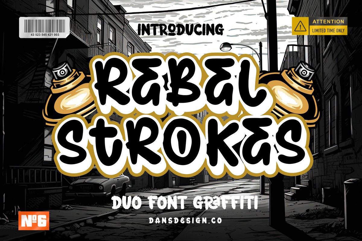 Шрифт Rebel Strokes