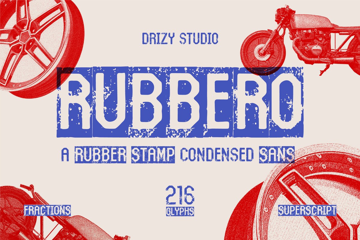 Шрифт Rubbero Stamp