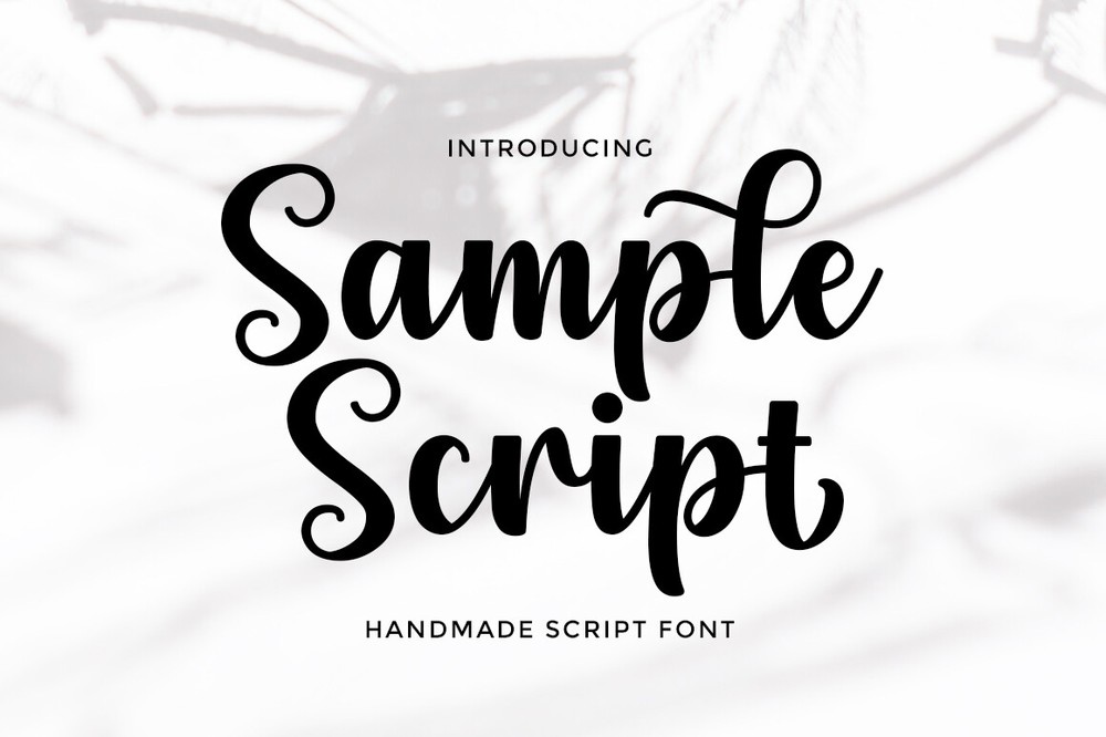 Шрифт Sample Script