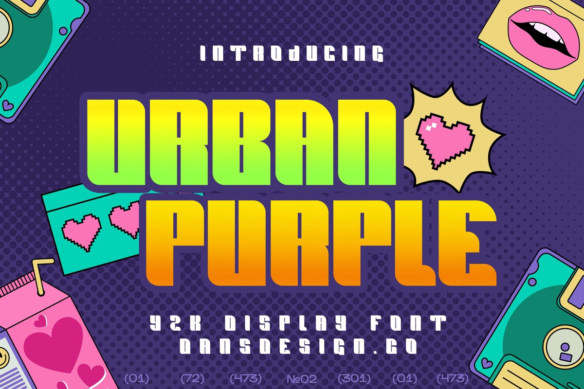 Шрифт Urban Purple