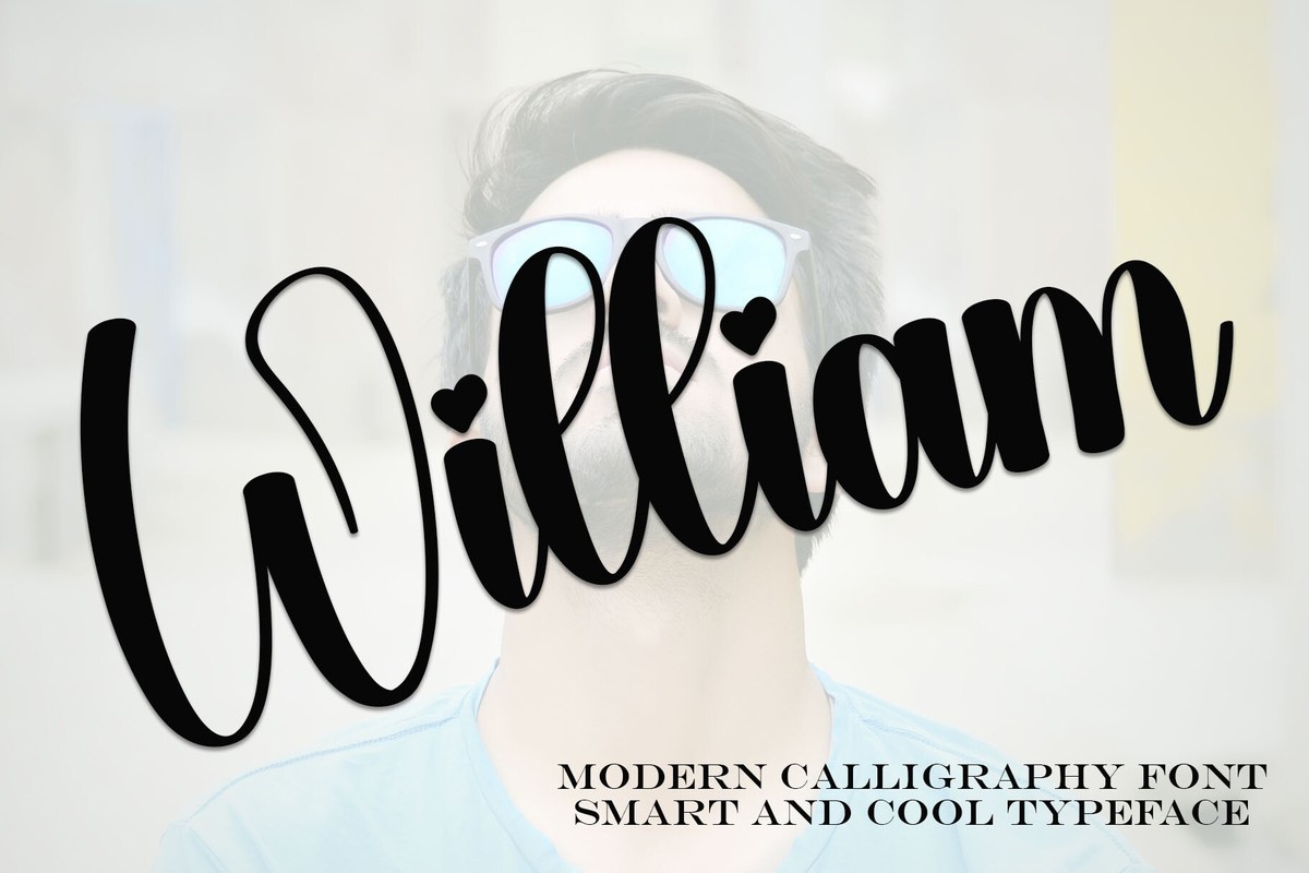 Шрифт William