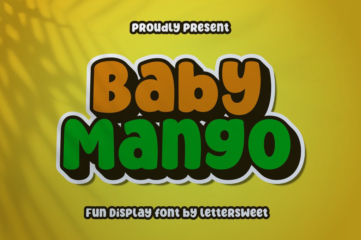 Шрифт Baby Mango