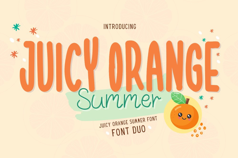 Шрифт Juicy Orange Summer