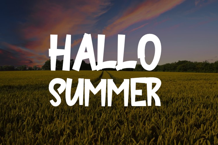 Шрифт Hallo Summer