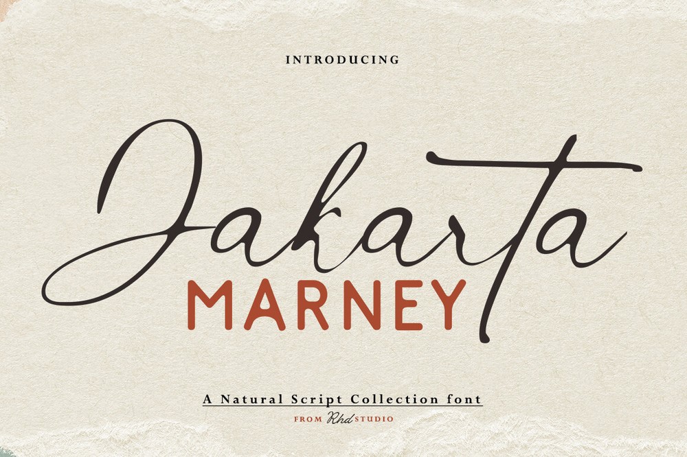 Шрифт Jakarta Marney