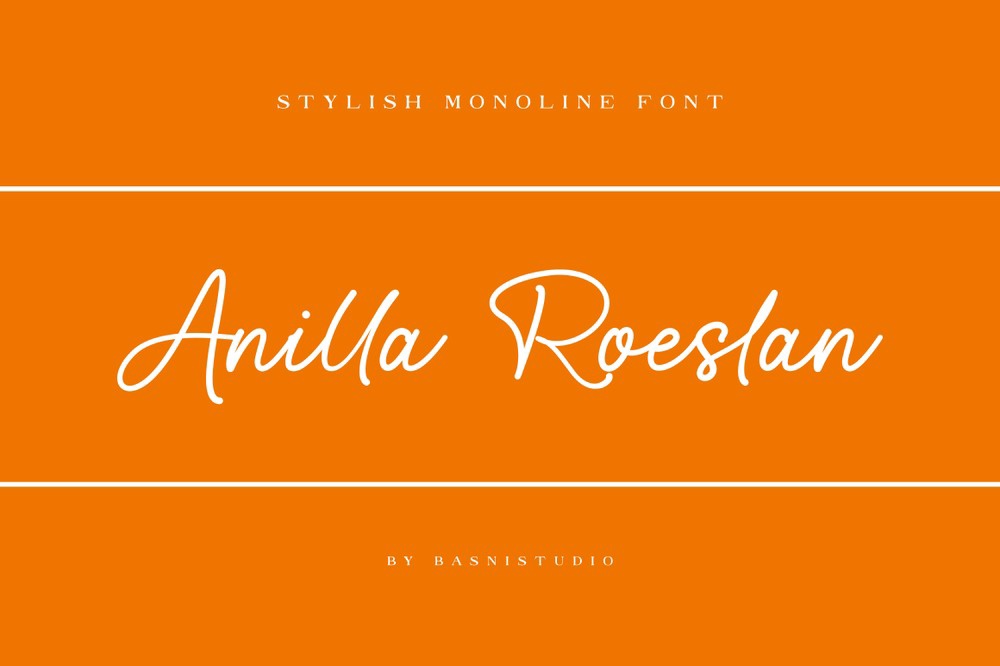 Шрифт Anilla Roeslan