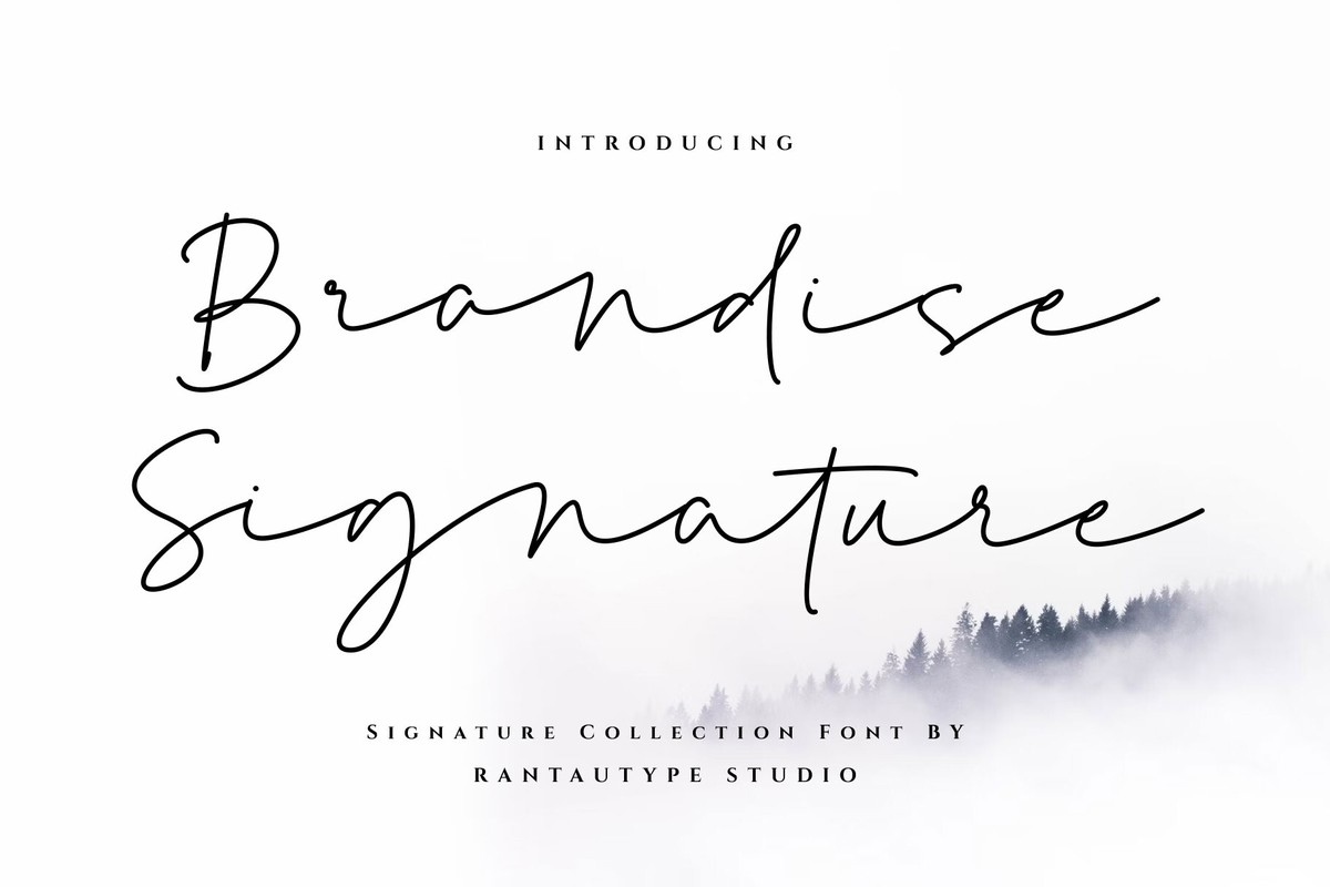 Шрифт Brandise Signature