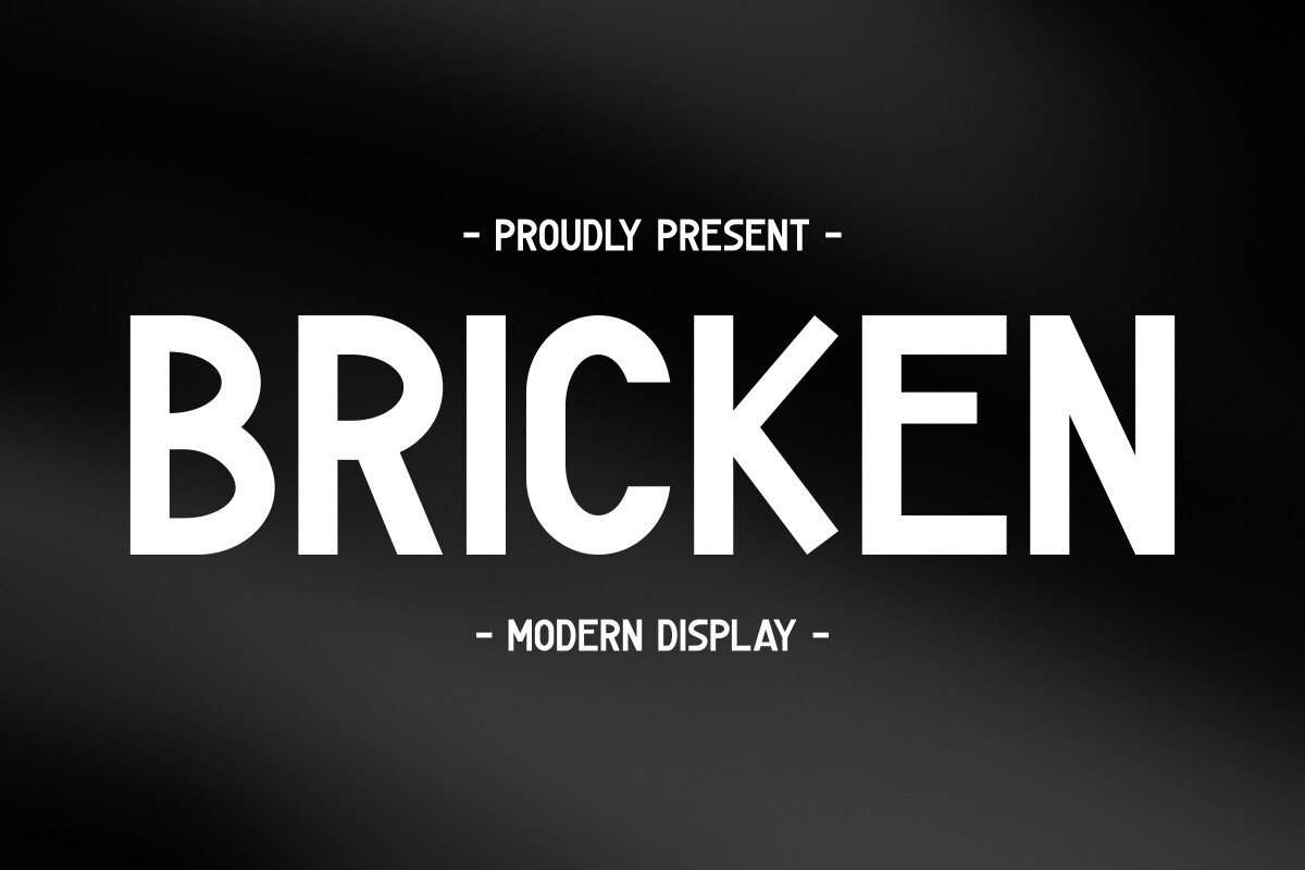 Шрифт Bricken