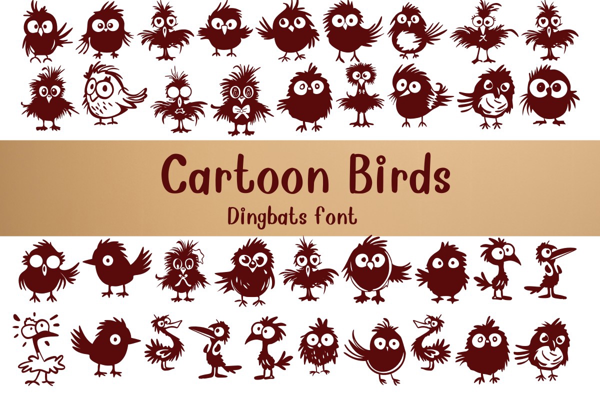 Шрифт Cartoon Birds