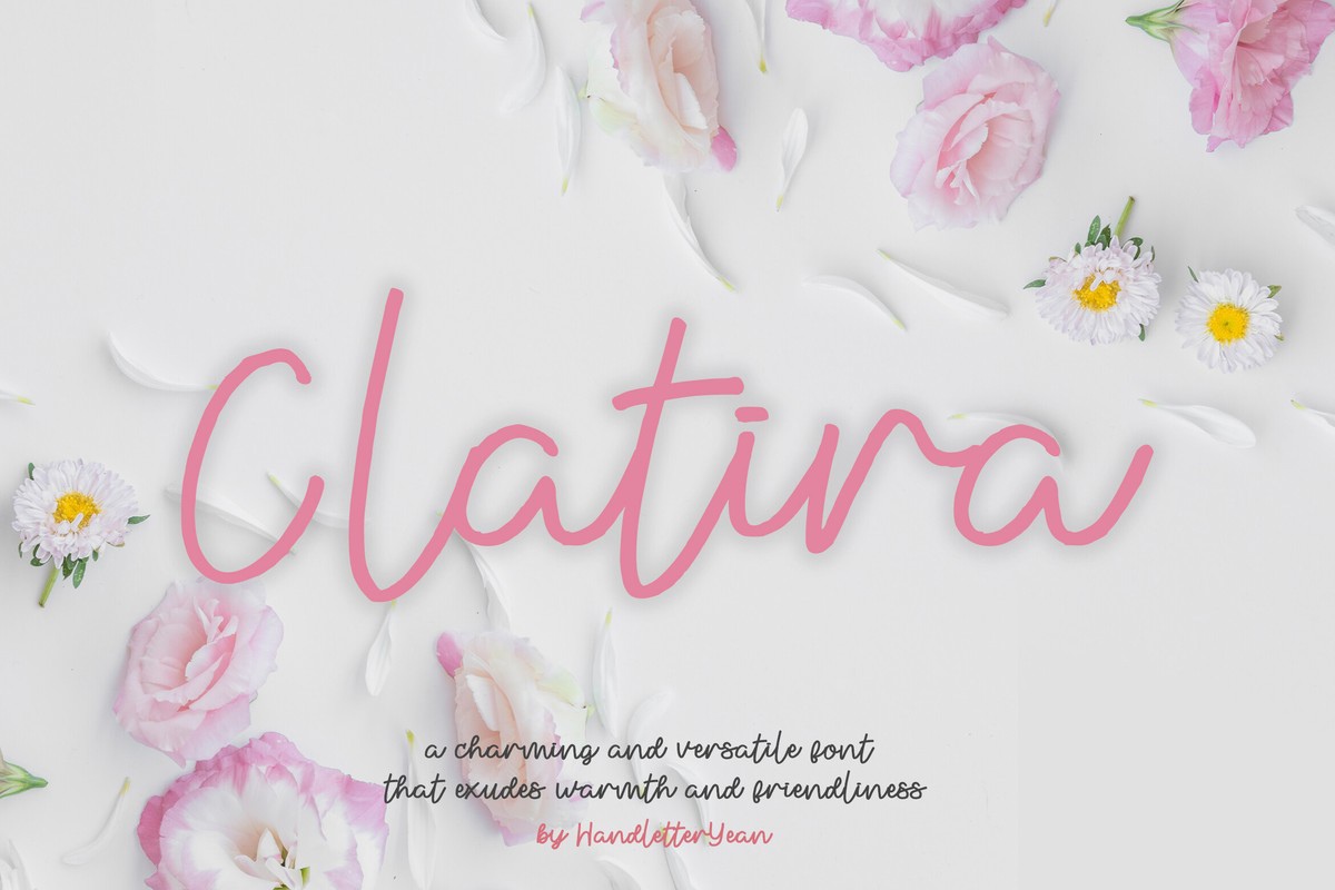 Шрифт Clatira