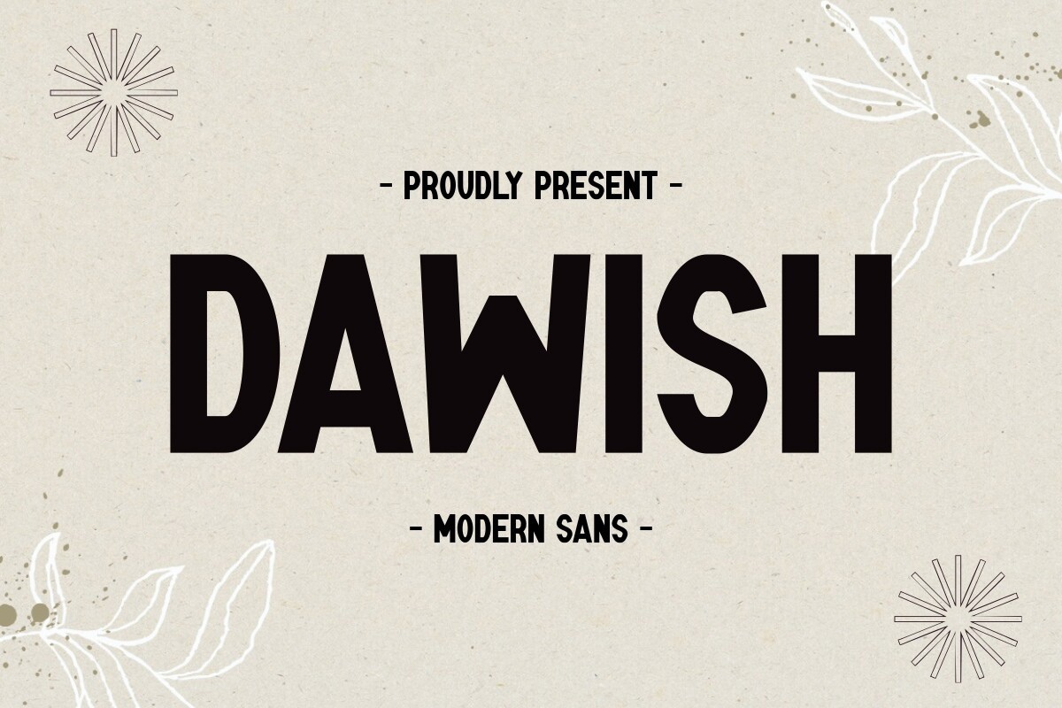 Шрифт Dawish