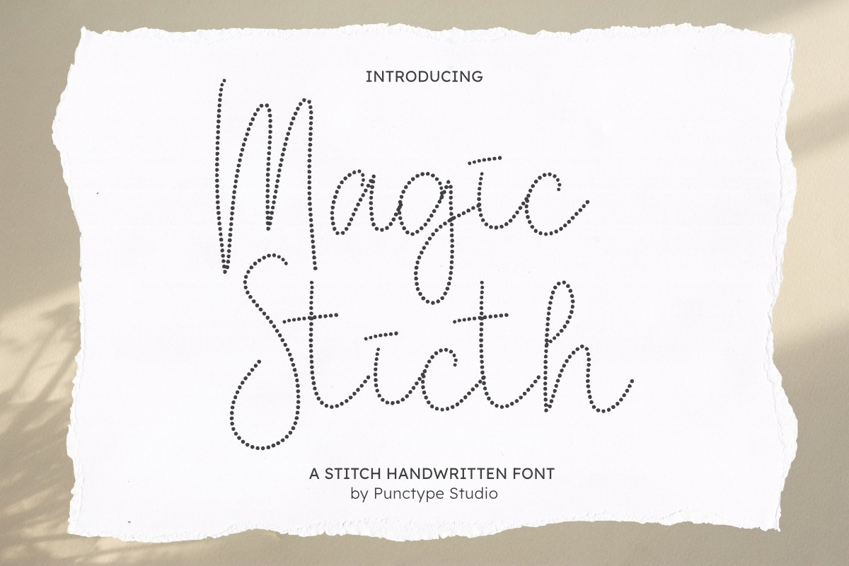 Шрифт Magic Stitch