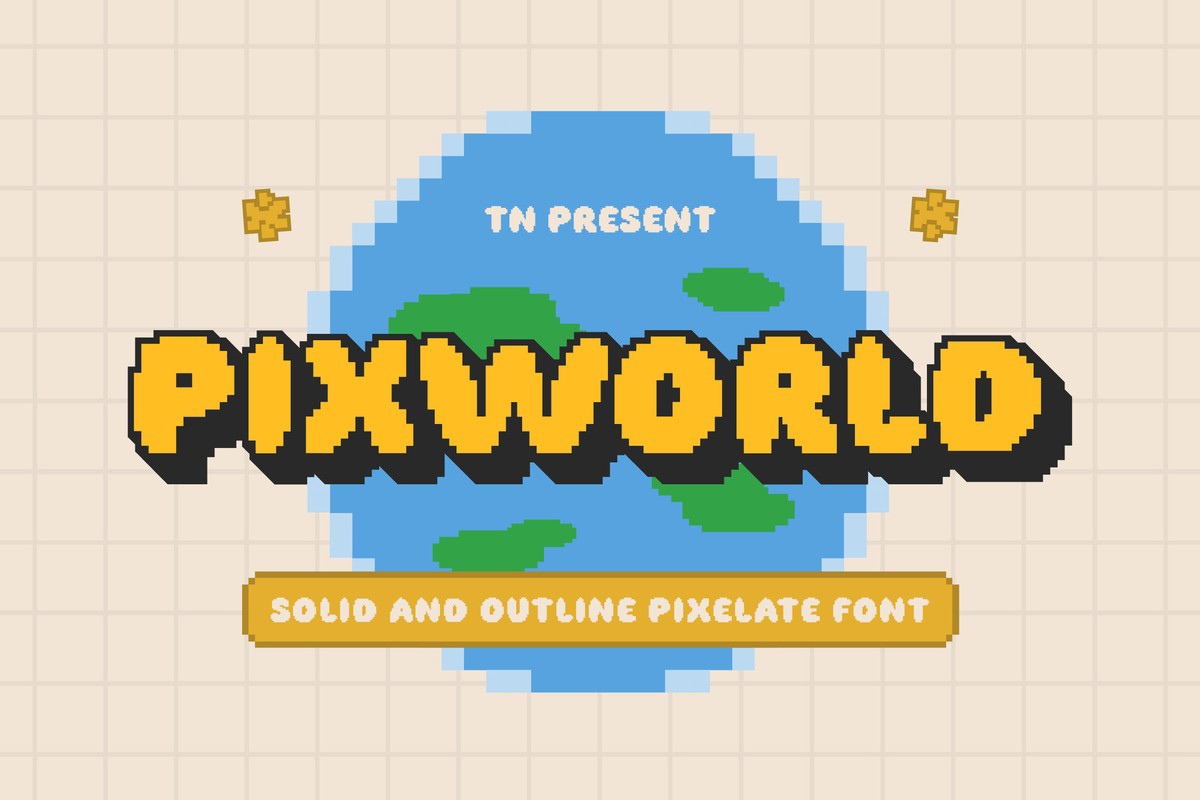 Шрифт Pixworld