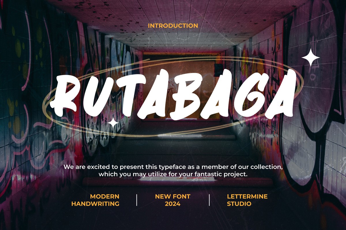 Шрифт Rutabaga