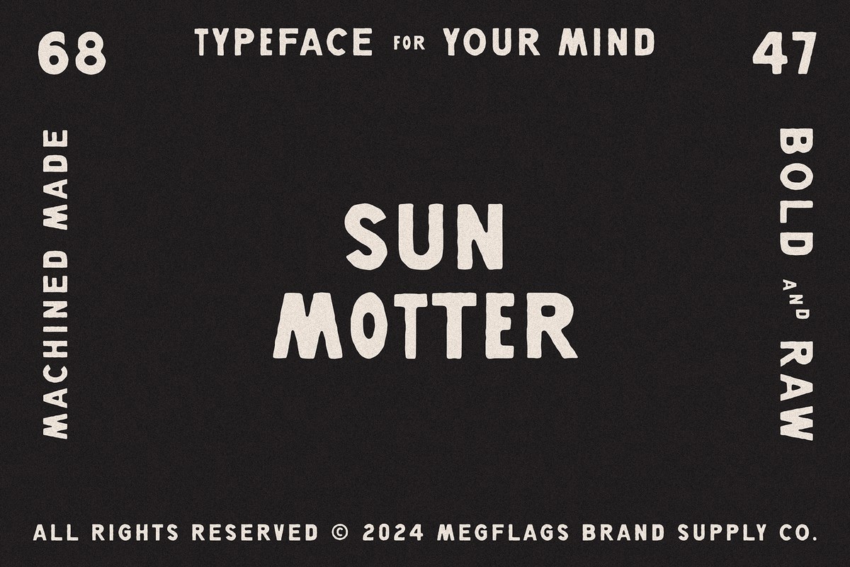 Шрифт Sun Motter