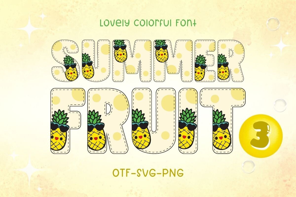 Шрифт Summer Fruit 3