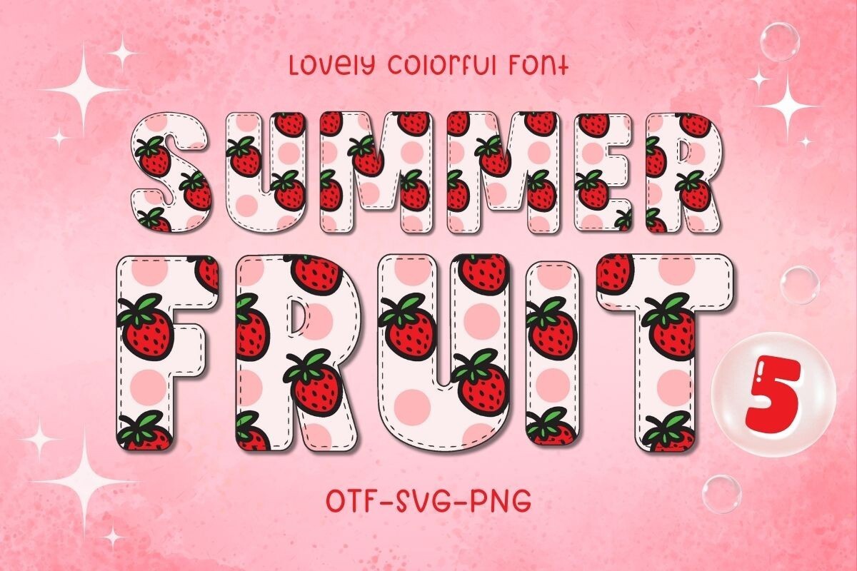 Шрифт Summer Fruit 5