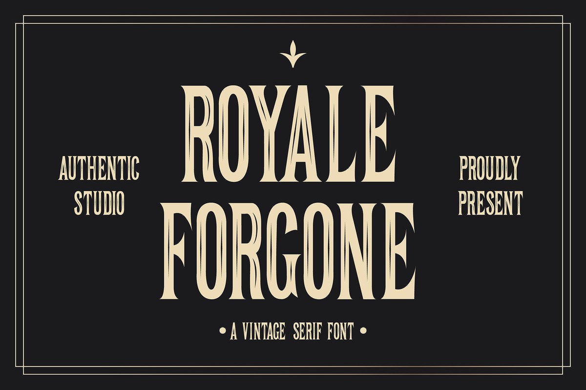 Шрифт Royale Forgone