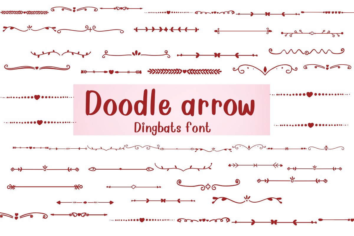 Шрифт Doodle Arrow