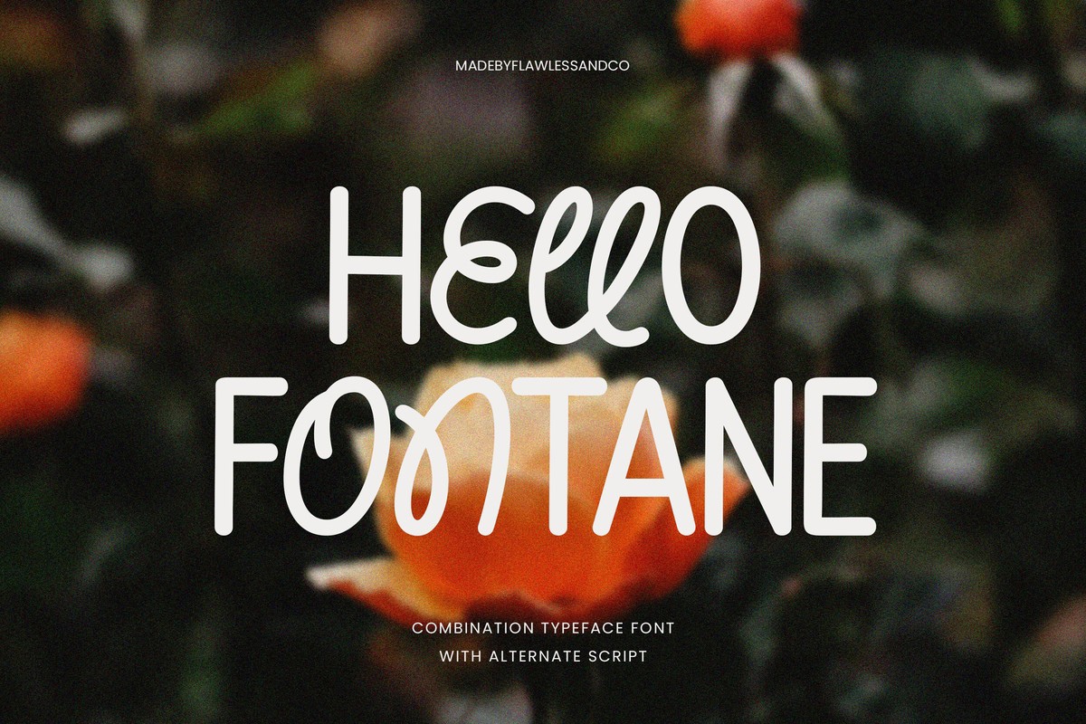 Шрифт Hello Fontane