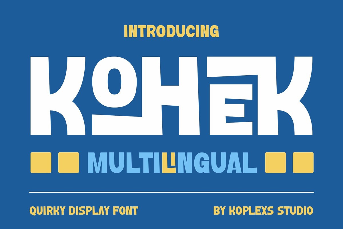 Шрифт Kohek