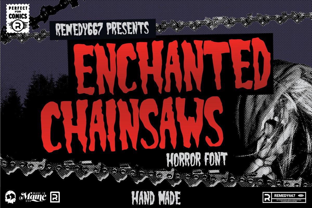 Шрифт Enchanted Chainsaws