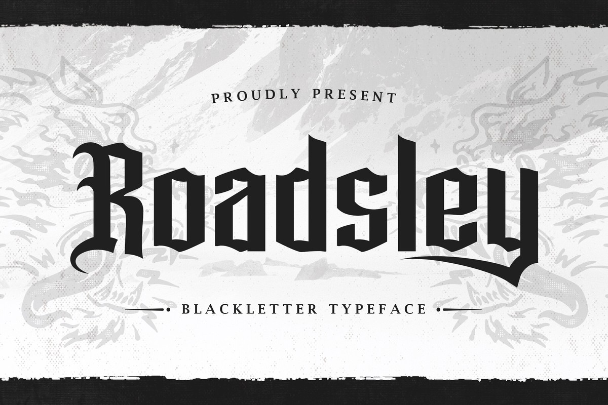 Шрифт Roadsley