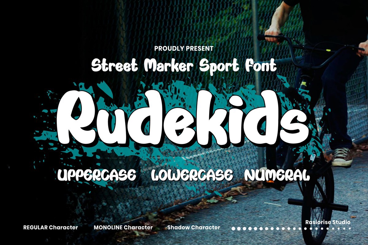 Шрифт Rudekids