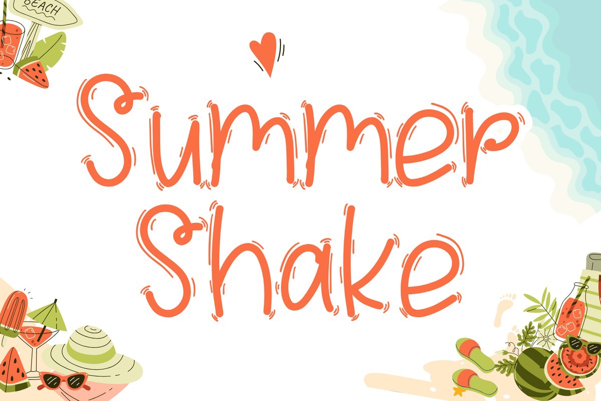 Шрифт Summer Shake