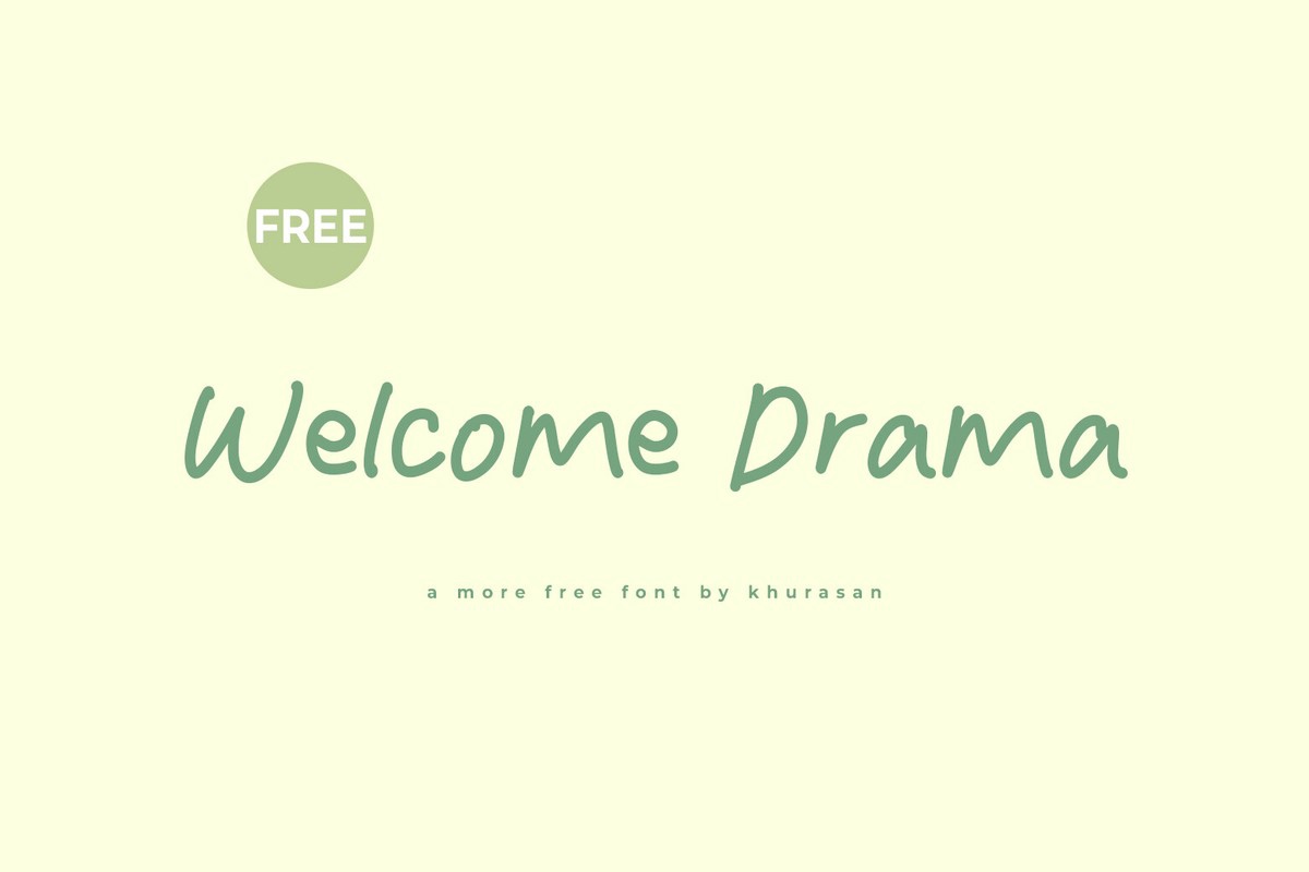 Шрифт Welcome Drama