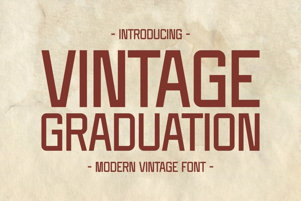 Шрифт Vintage Graduation