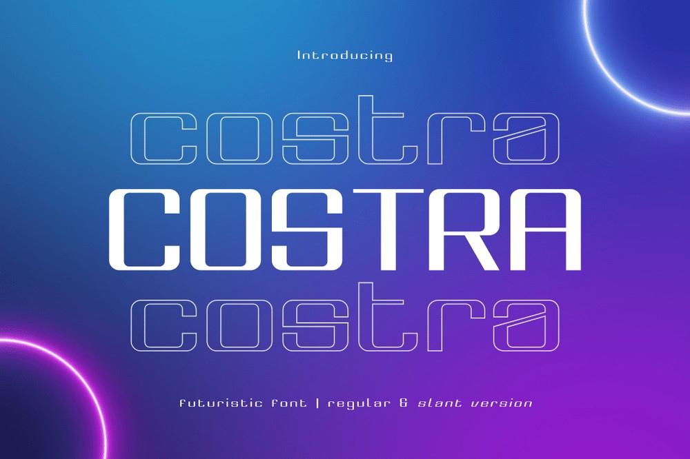 Шрифт Costra