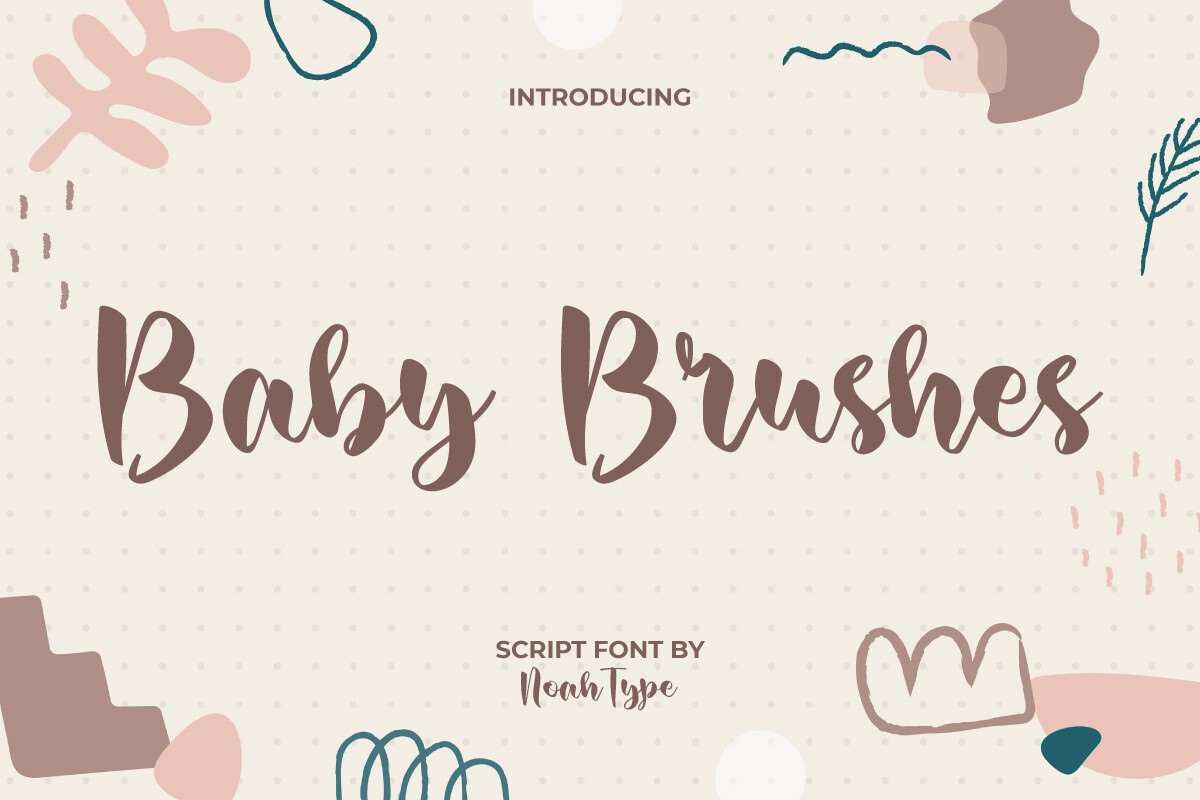 Шрифт Baby Brushes