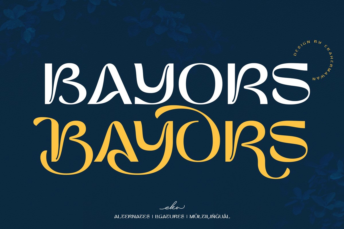 Шрифт Bayors