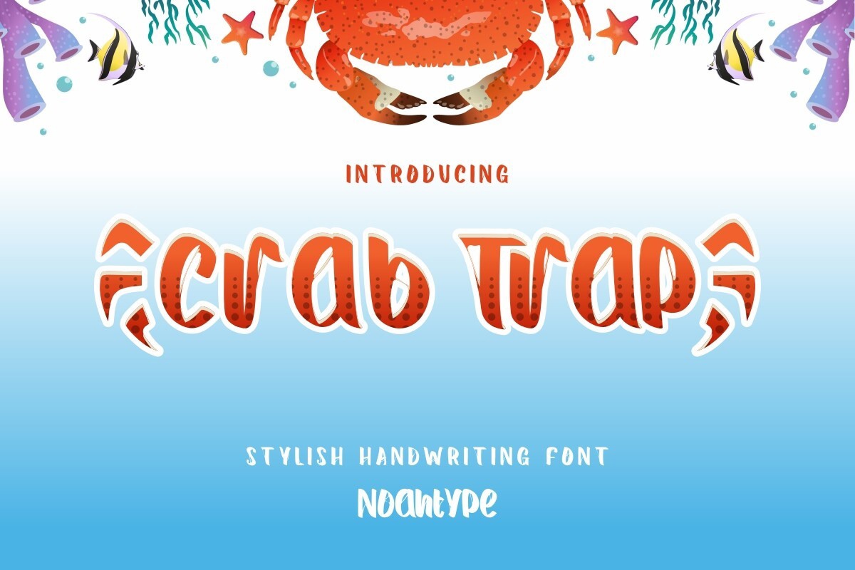 Шрифт Crab Trap