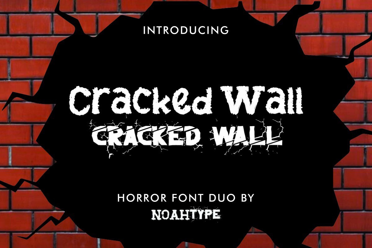 Шрифт Cracked Wall