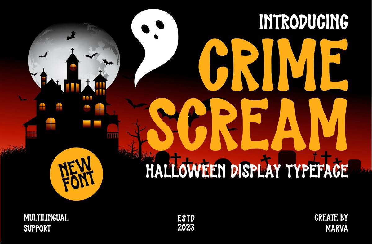 Шрифт Crime Scream