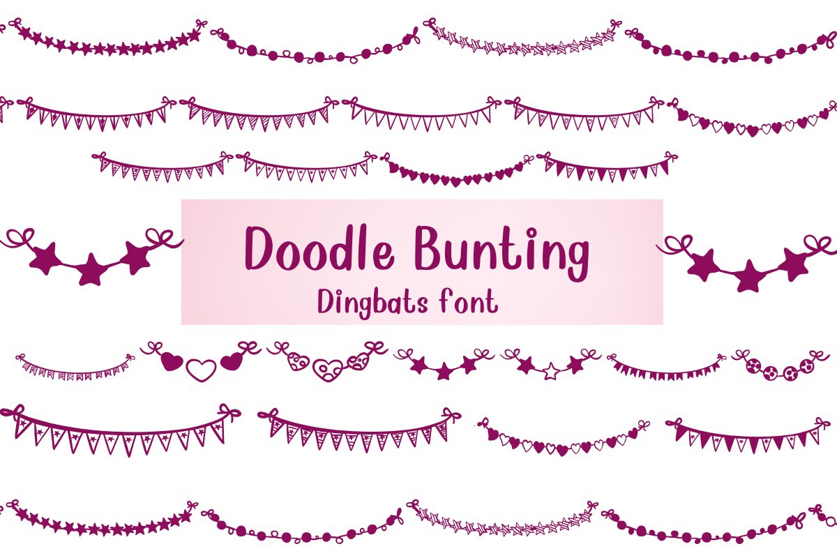 Шрифт Doodle Bunting