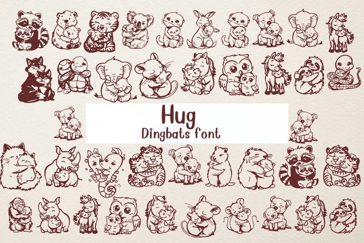 Шрифт Hug