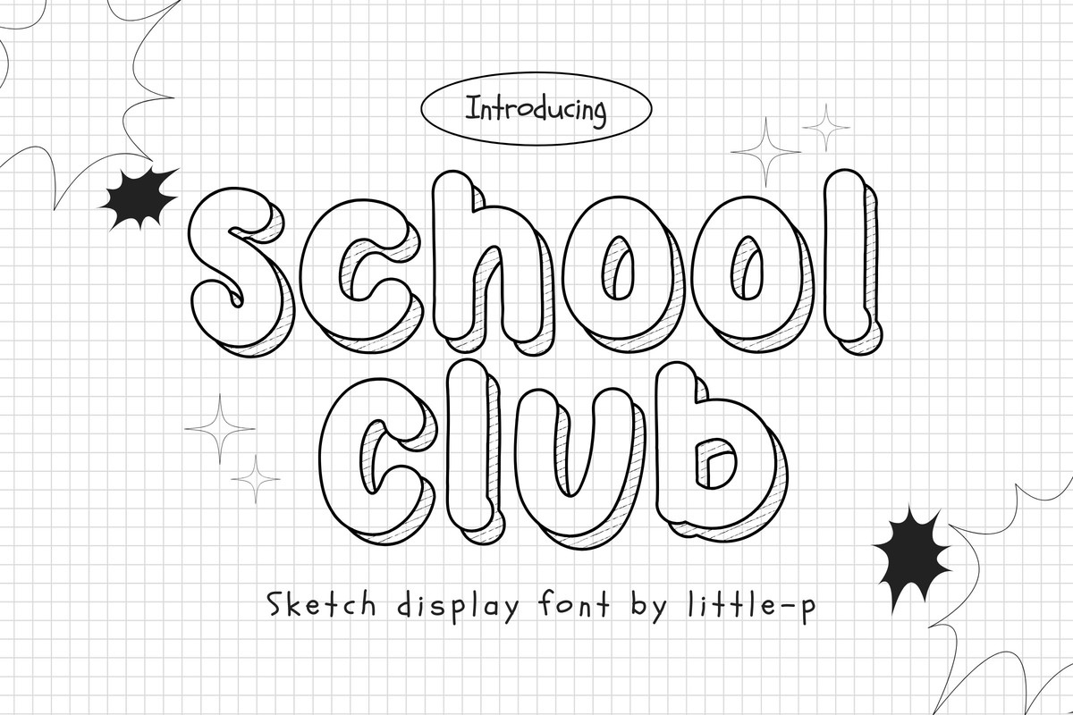 Шрифт School Club