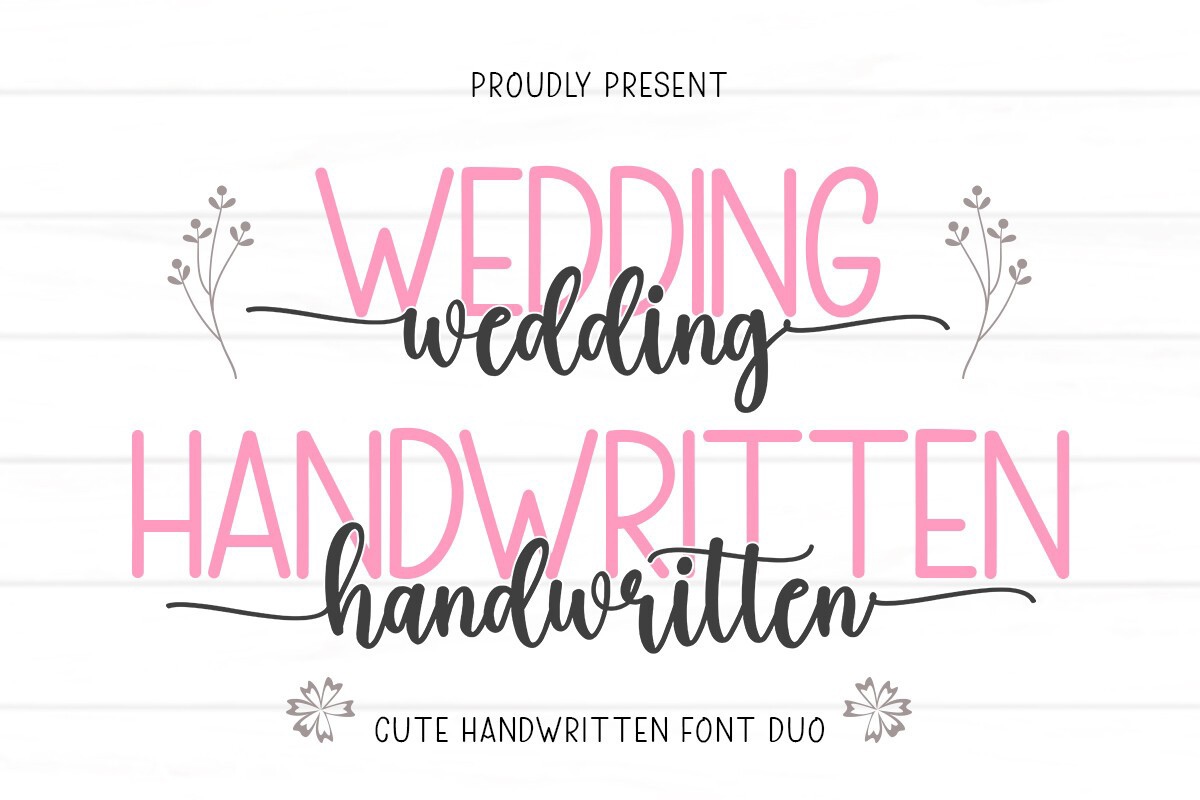 Wedding Handwritten