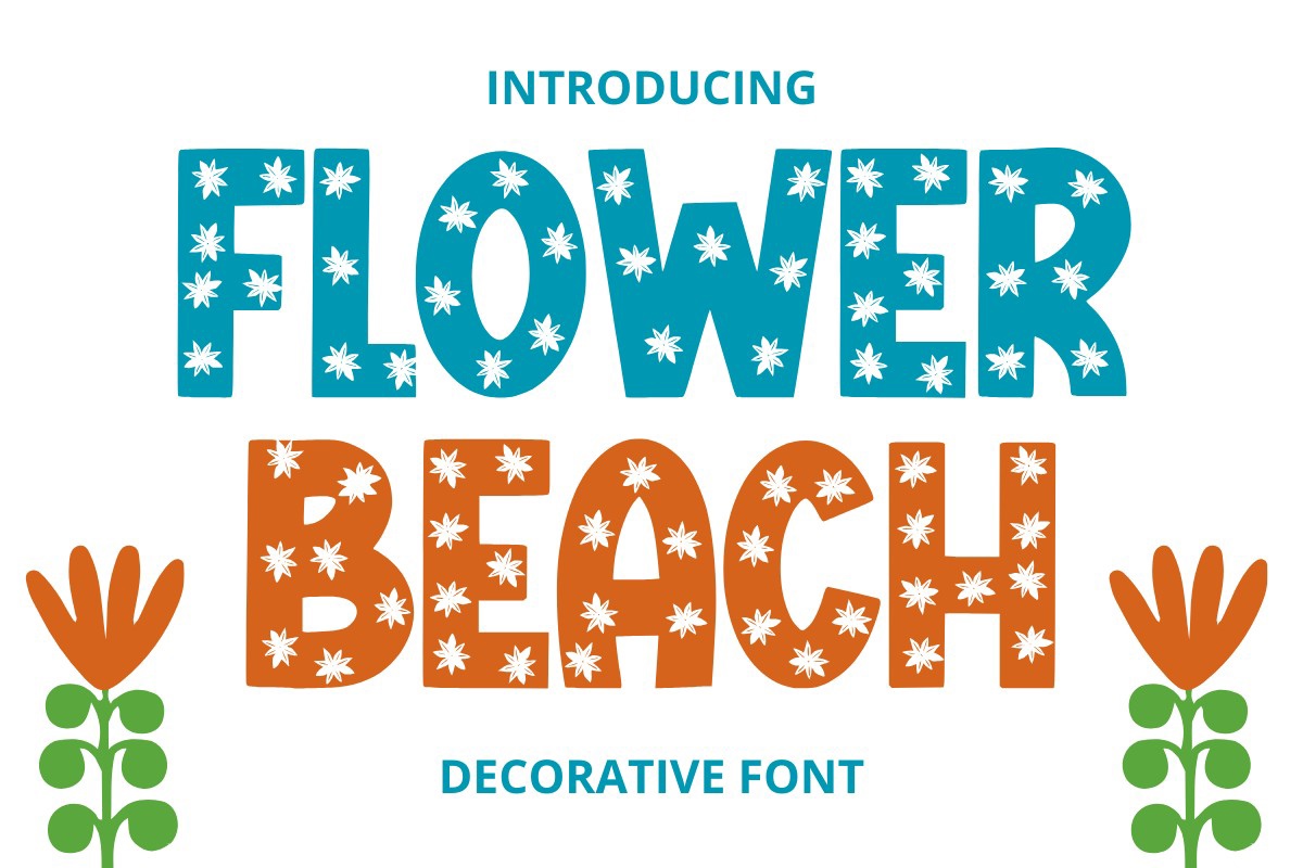 Шрифт Flower Beach