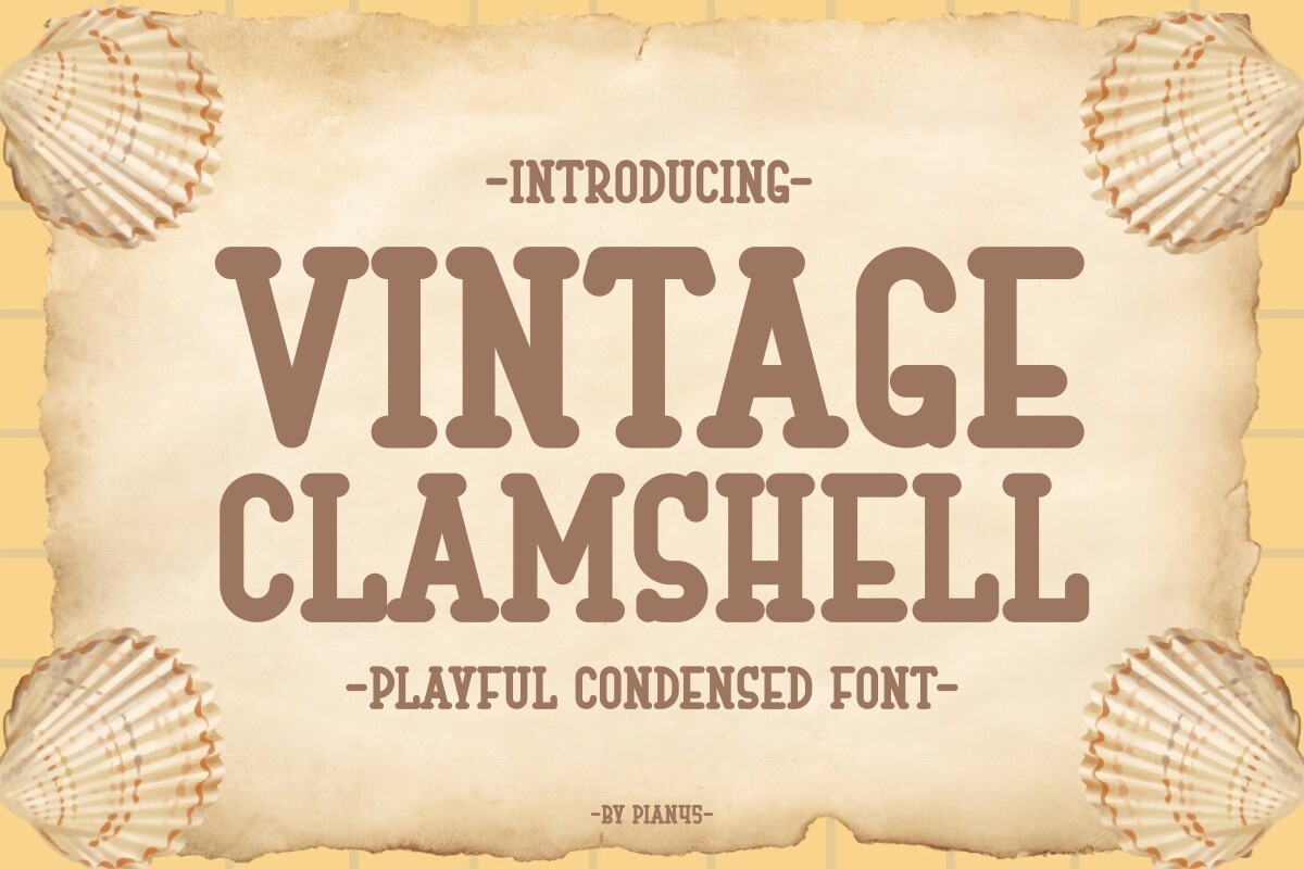 Шрифт Vintage Clamshell