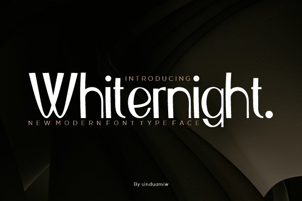 Шрифт Whiternight