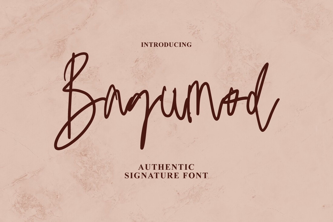 Шрифт Bagumod Signature