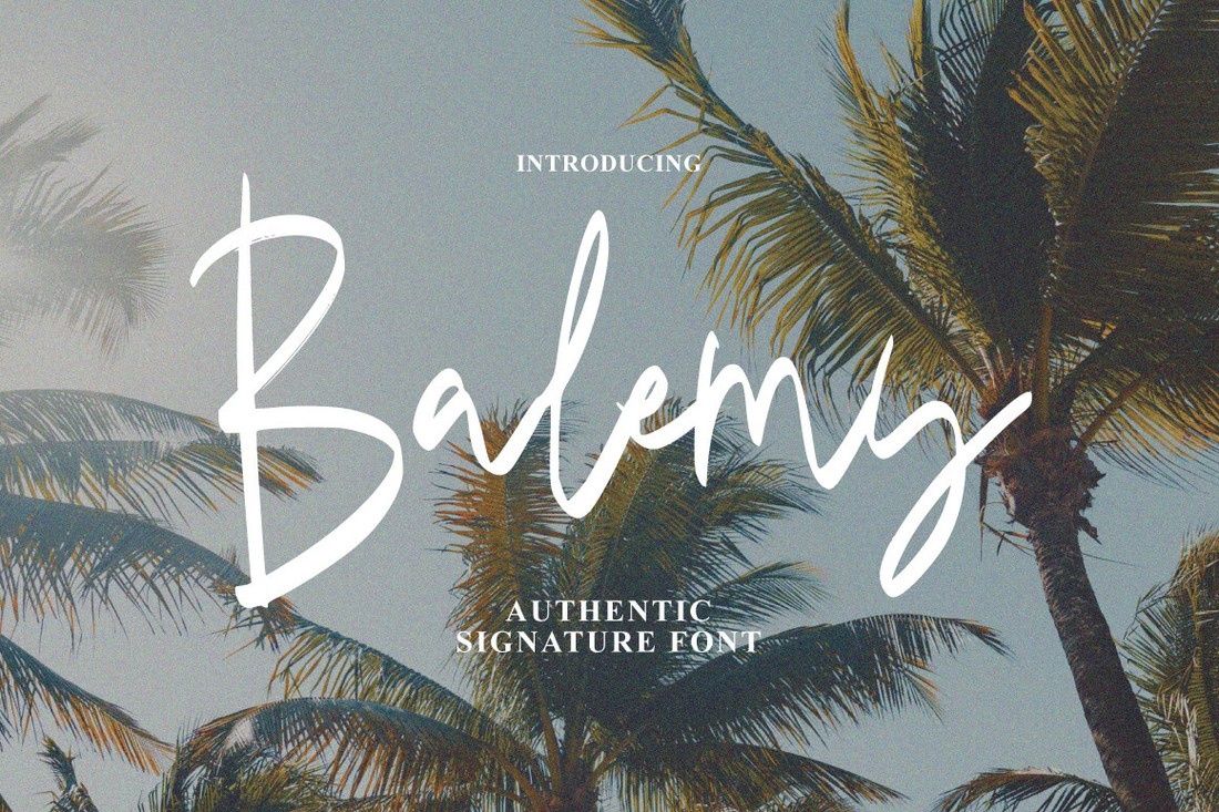 Шрифт Balemy Signature