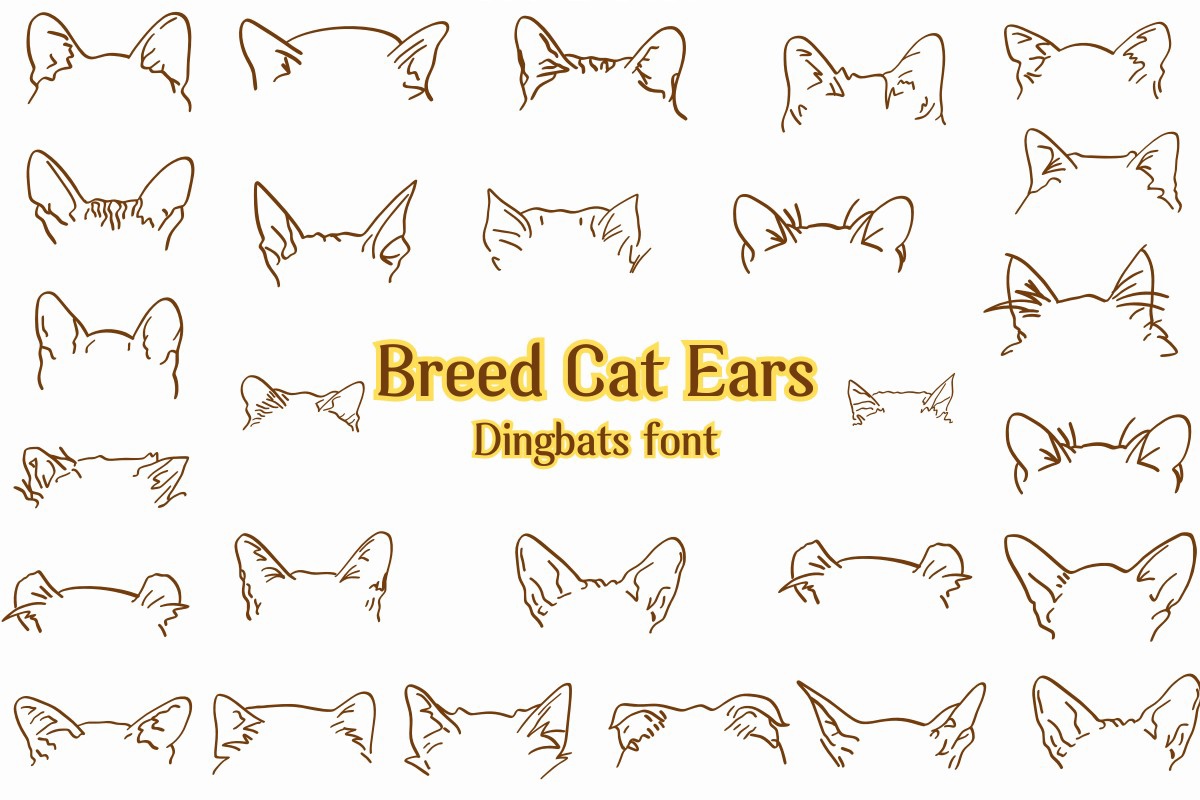 Шрифт Breed Cat Ears